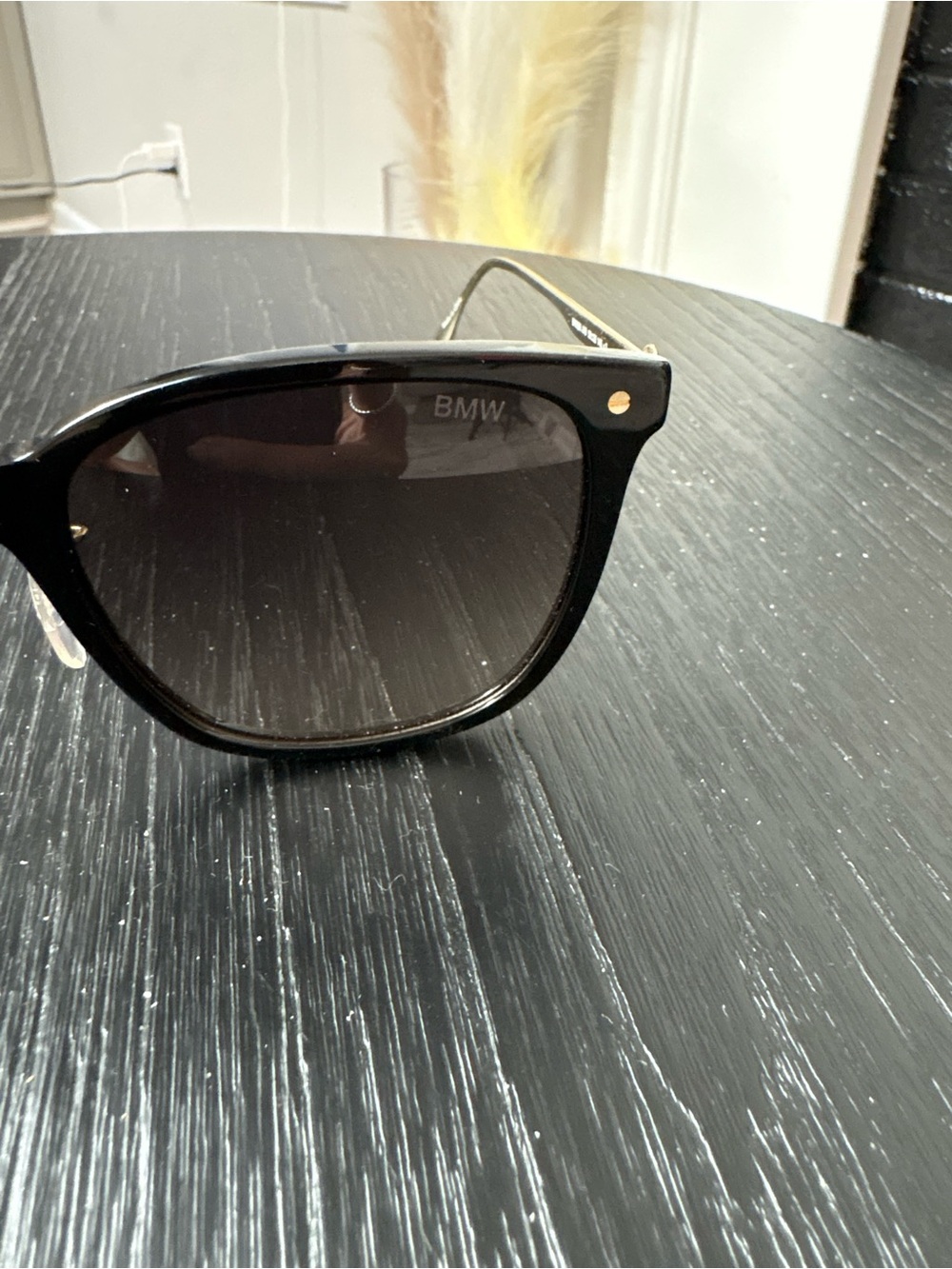 BMW Black Frame Women's Square Sunglasses with Brown Gradient Lenses - Picture 3 of 6